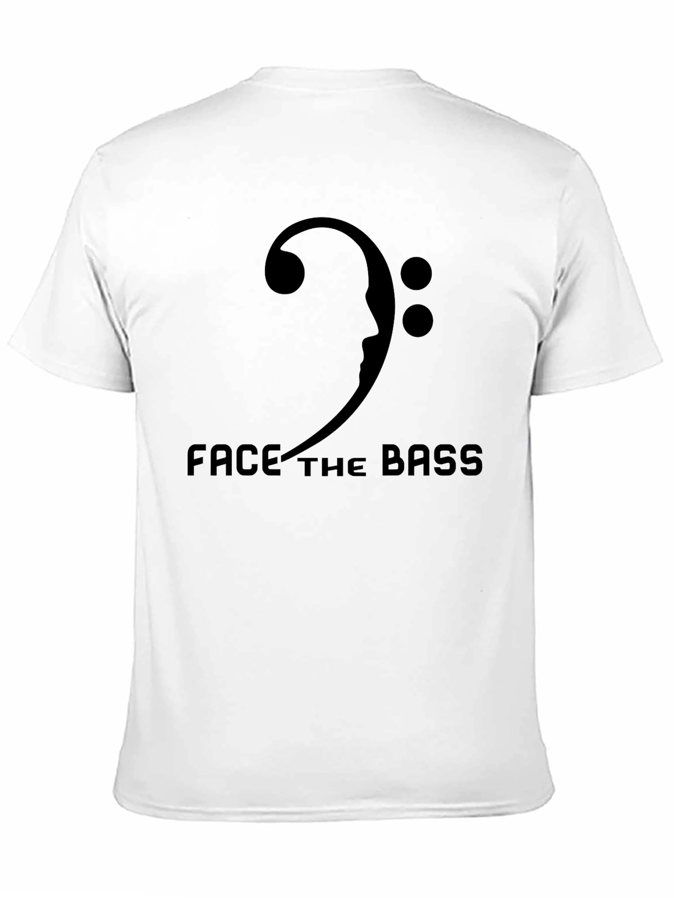 Face the Bass Black Graphic T-Shirt