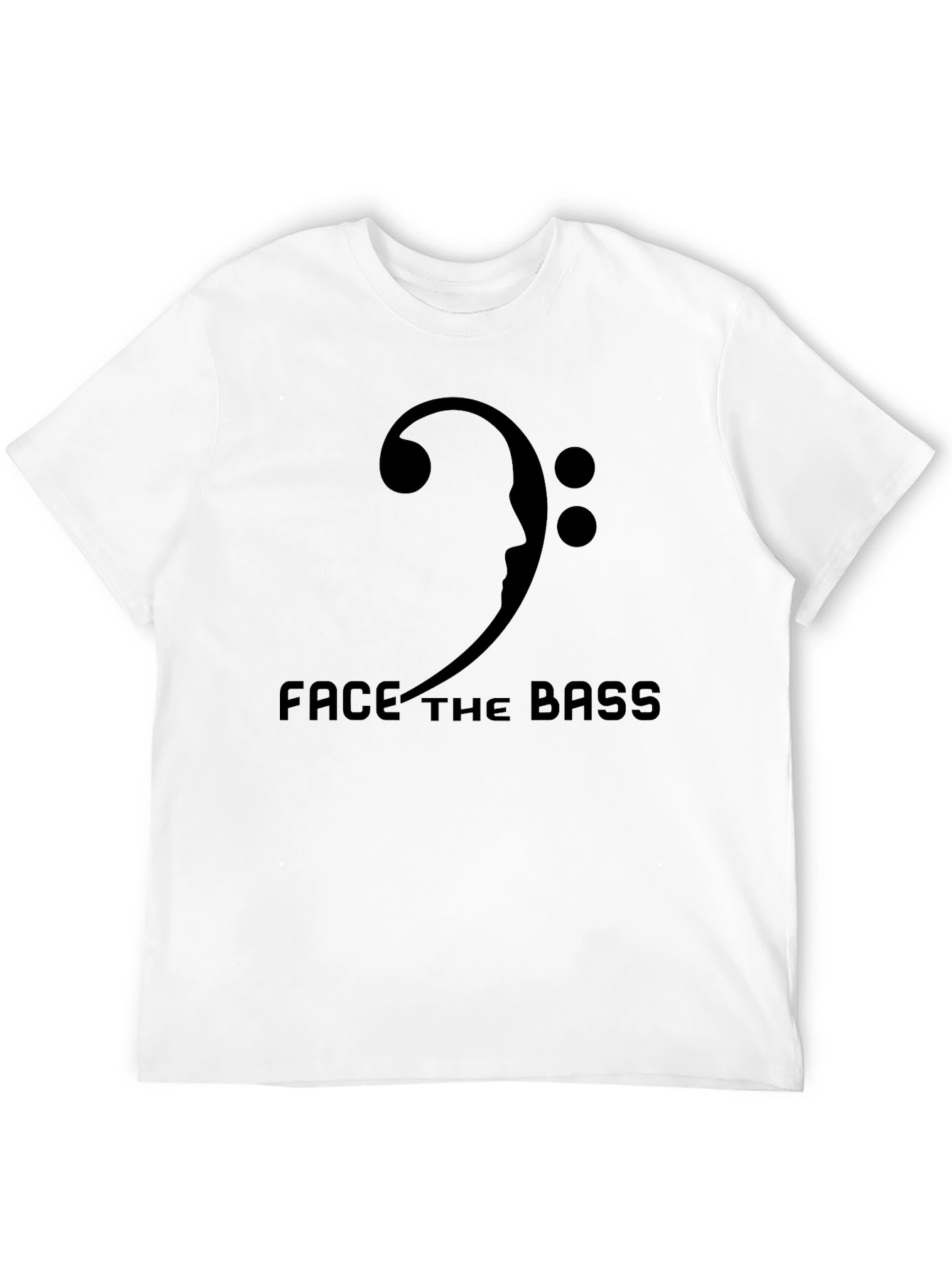 Face the Bass Black Graphic T-Shirt