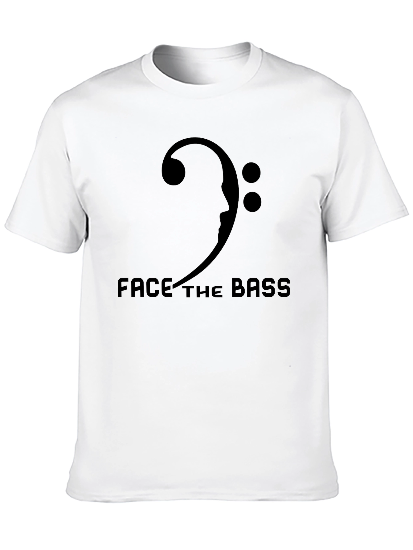 Face the Bass Black Graphic T-Shirt