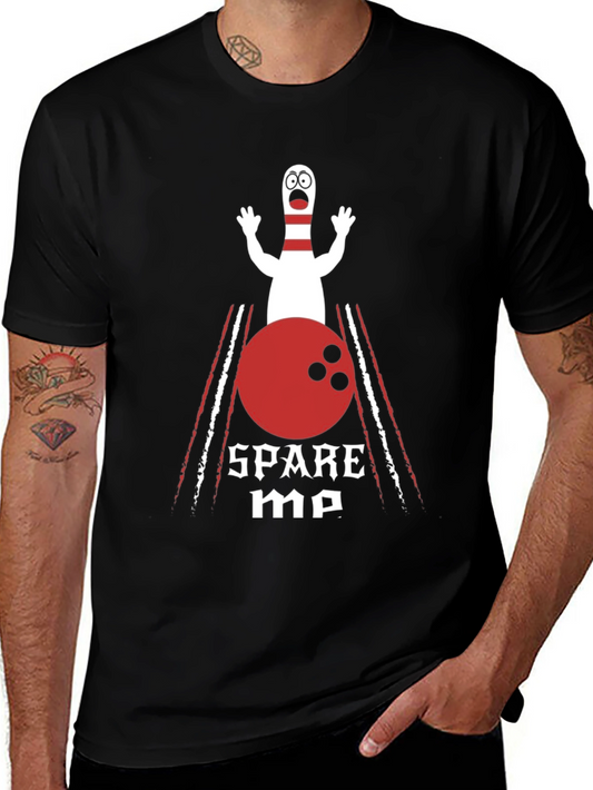 Spare Me Bowling T-Shirt - Funny Bowling Pin Graphic Tee