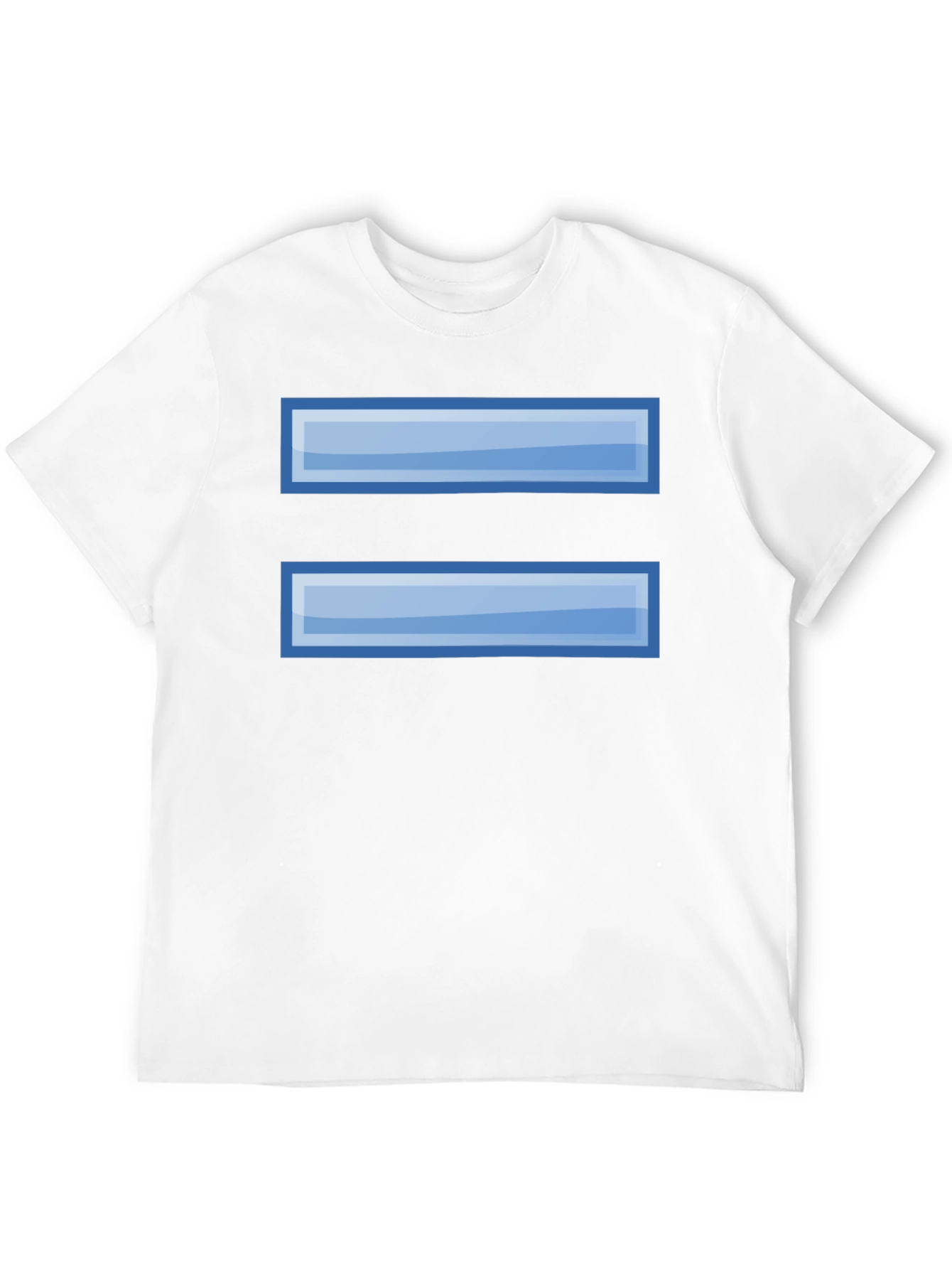 Pixelated Equals Sign Graphic Tee - Black