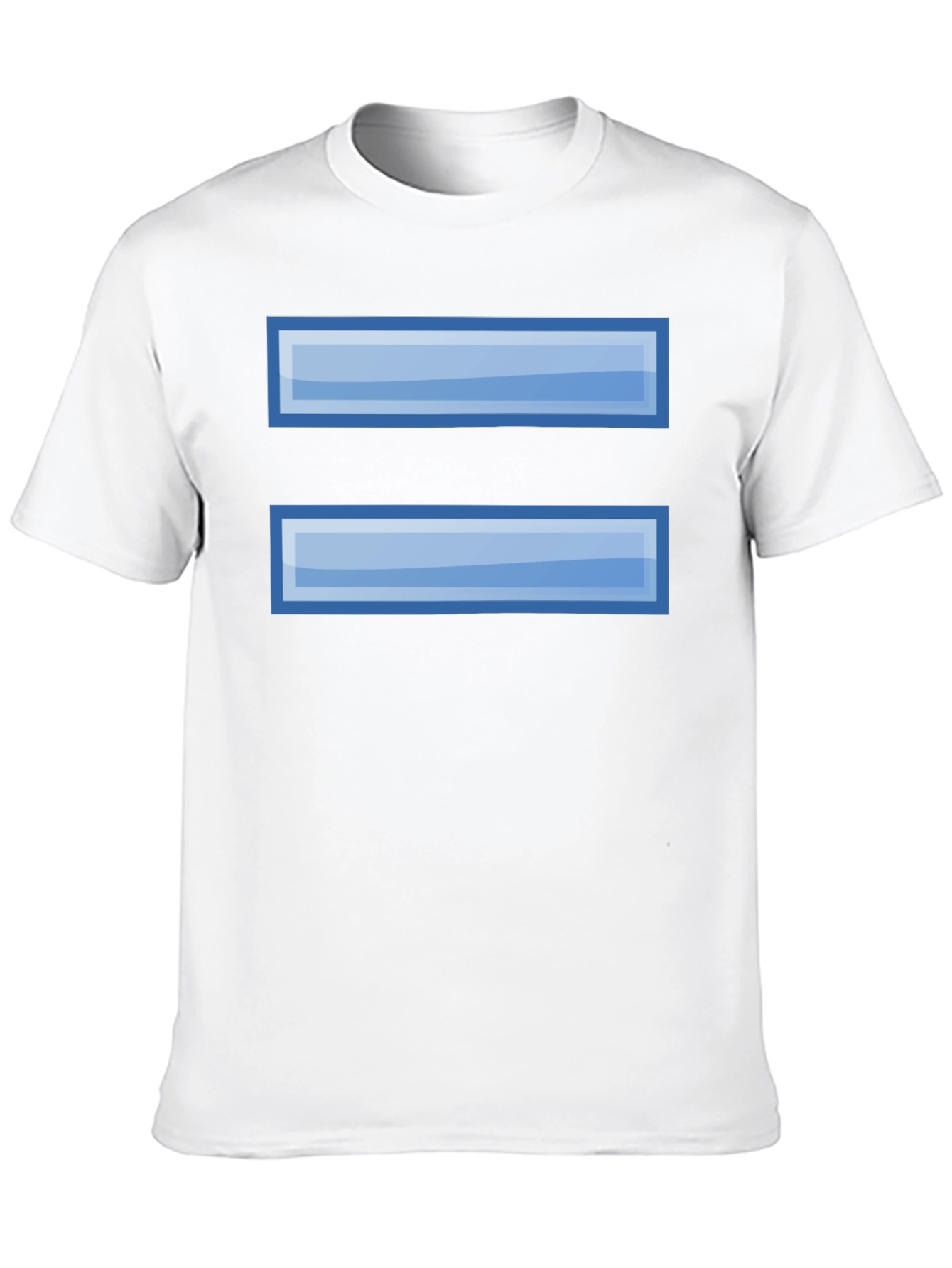Pixelated Equals Sign Graphic Tee - Black