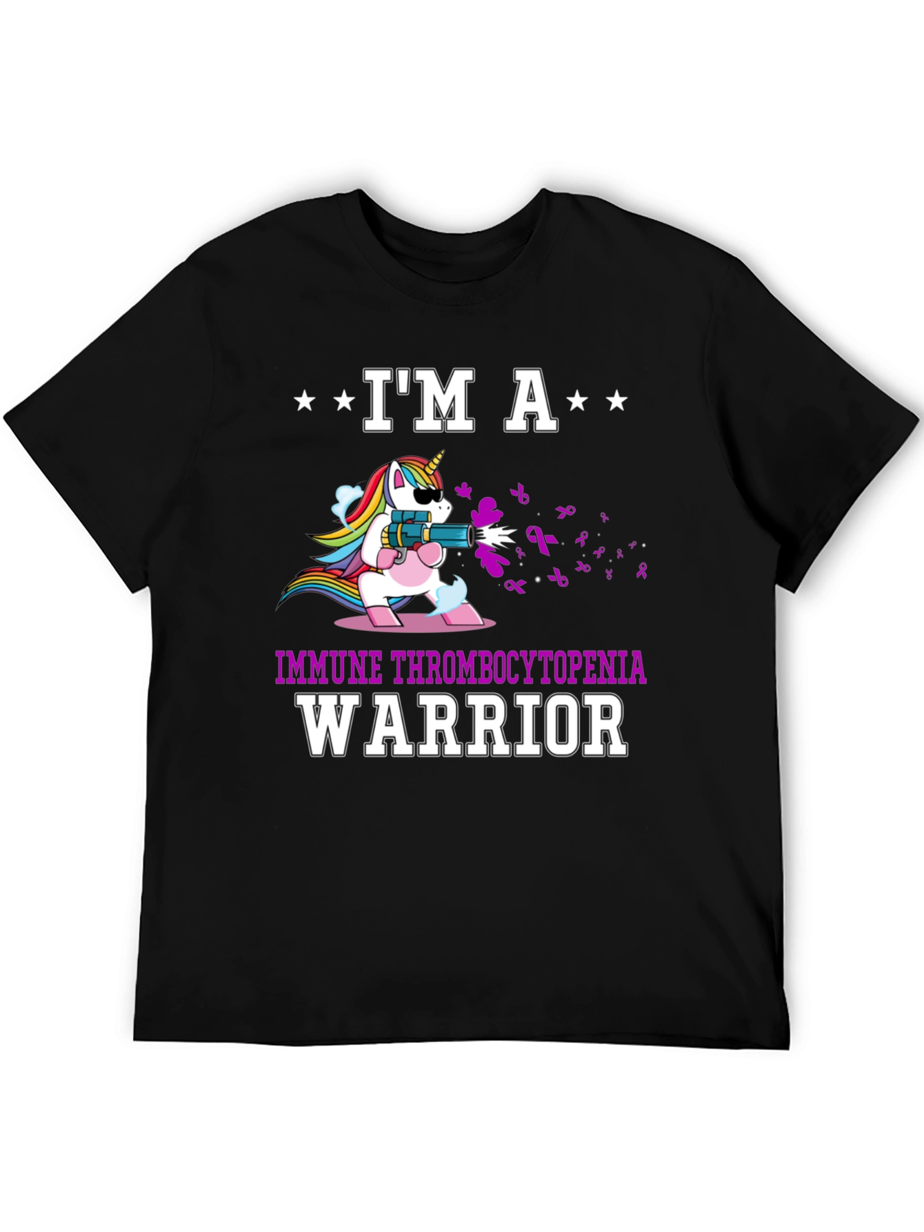Immune Thrombocytopenia Warrior Unicorn T-Shirt