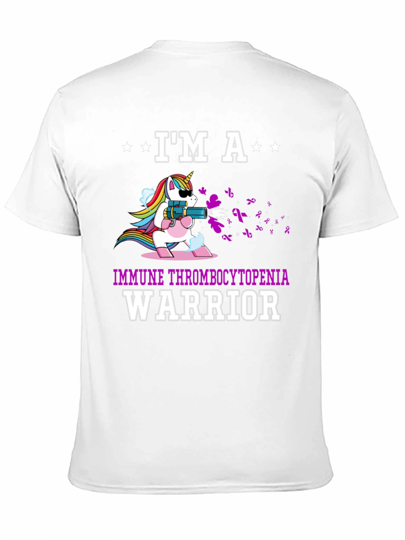 Immune Thrombocytopenia Warrior Unicorn T-Shirt