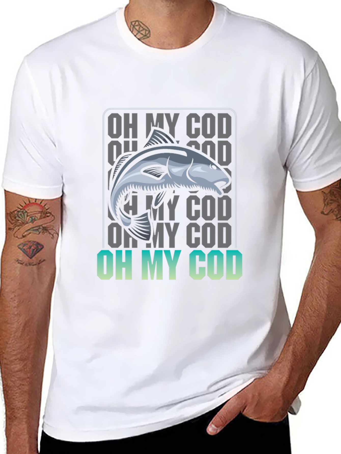 Oh My Cod Fish T-Shirt - Funny Angler Tee