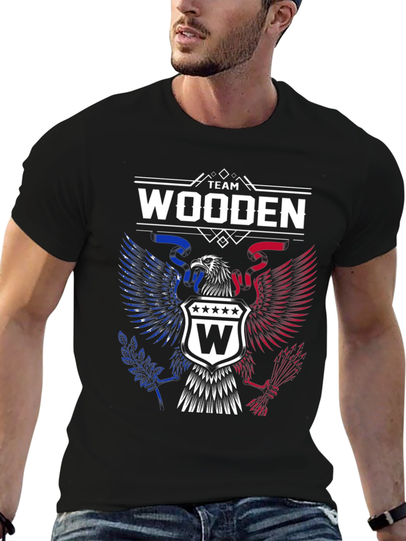 Team Wooden Eagle Graphic T-Shirt