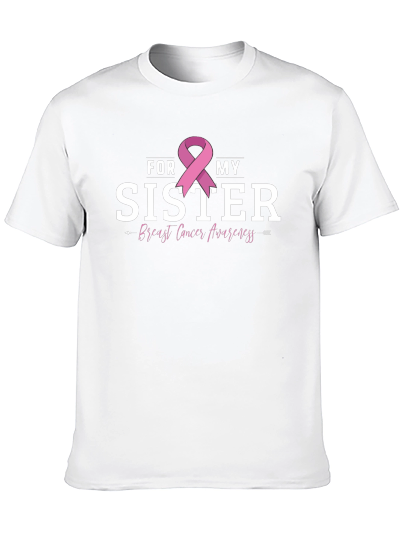 For My Sister Breast Cancer Awareness Ribbon T-Shirt