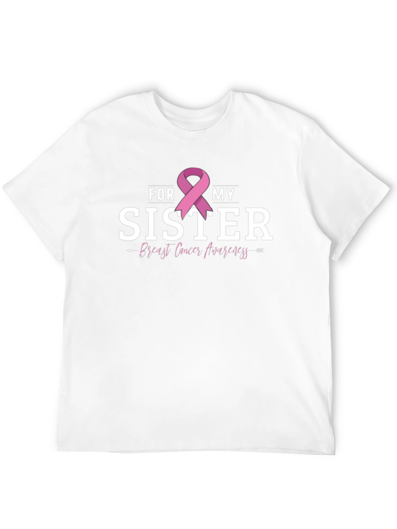For My Sister Breast Cancer Awareness Ribbon T-Shirt