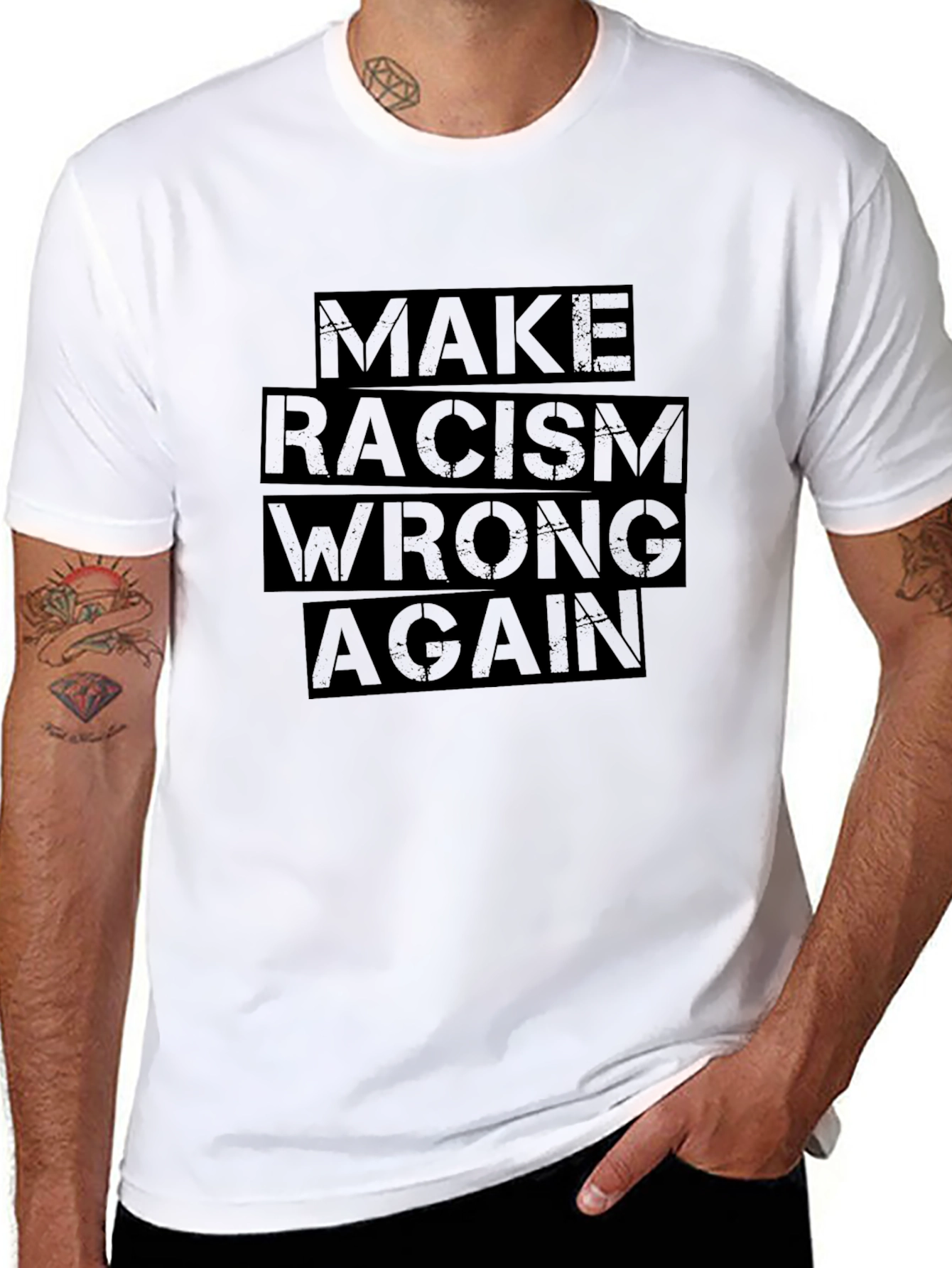Make Racism Wrong Again Graphic T-Shirt