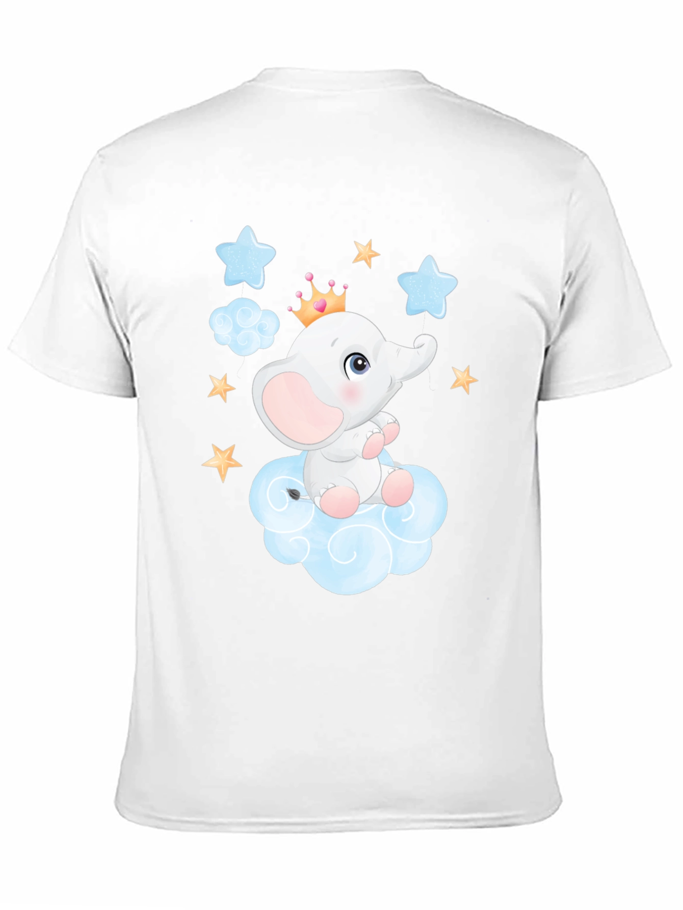 Cute Elephant on Cloud Graphic Tee