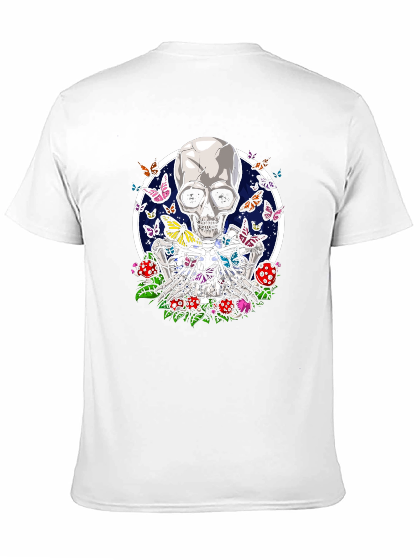 Skull & Butterfly Graphic T-Shirt