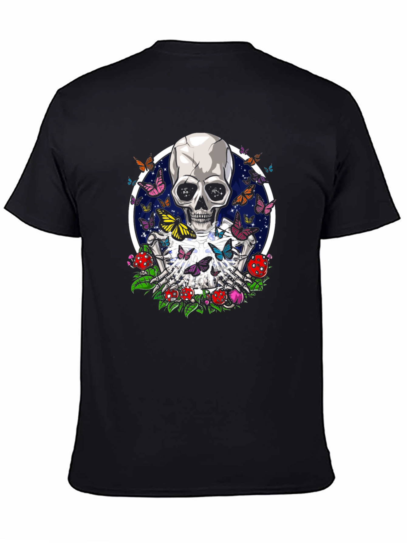 Skull & Butterfly Graphic T-Shirt