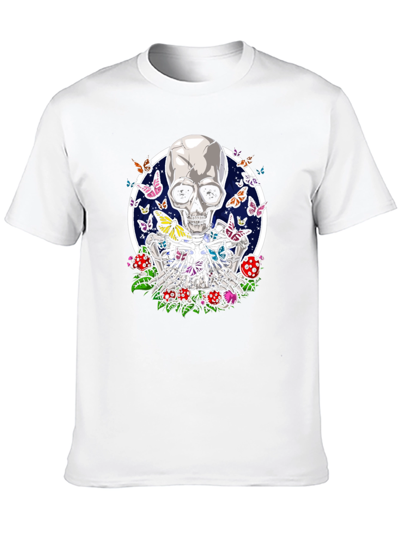 Skull & Butterfly Graphic T-Shirt