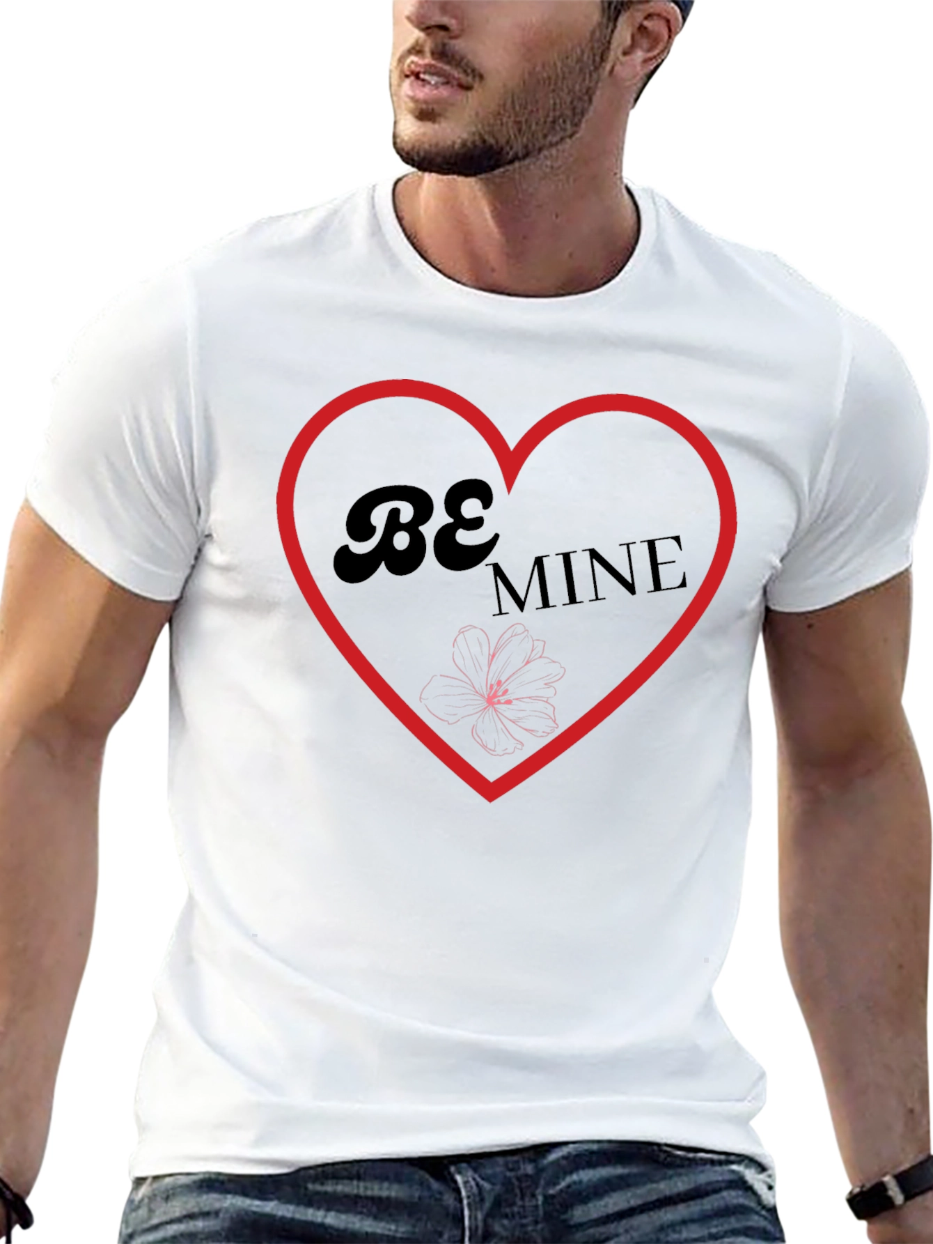 Be Mine Heart Graphic T-Shirt
