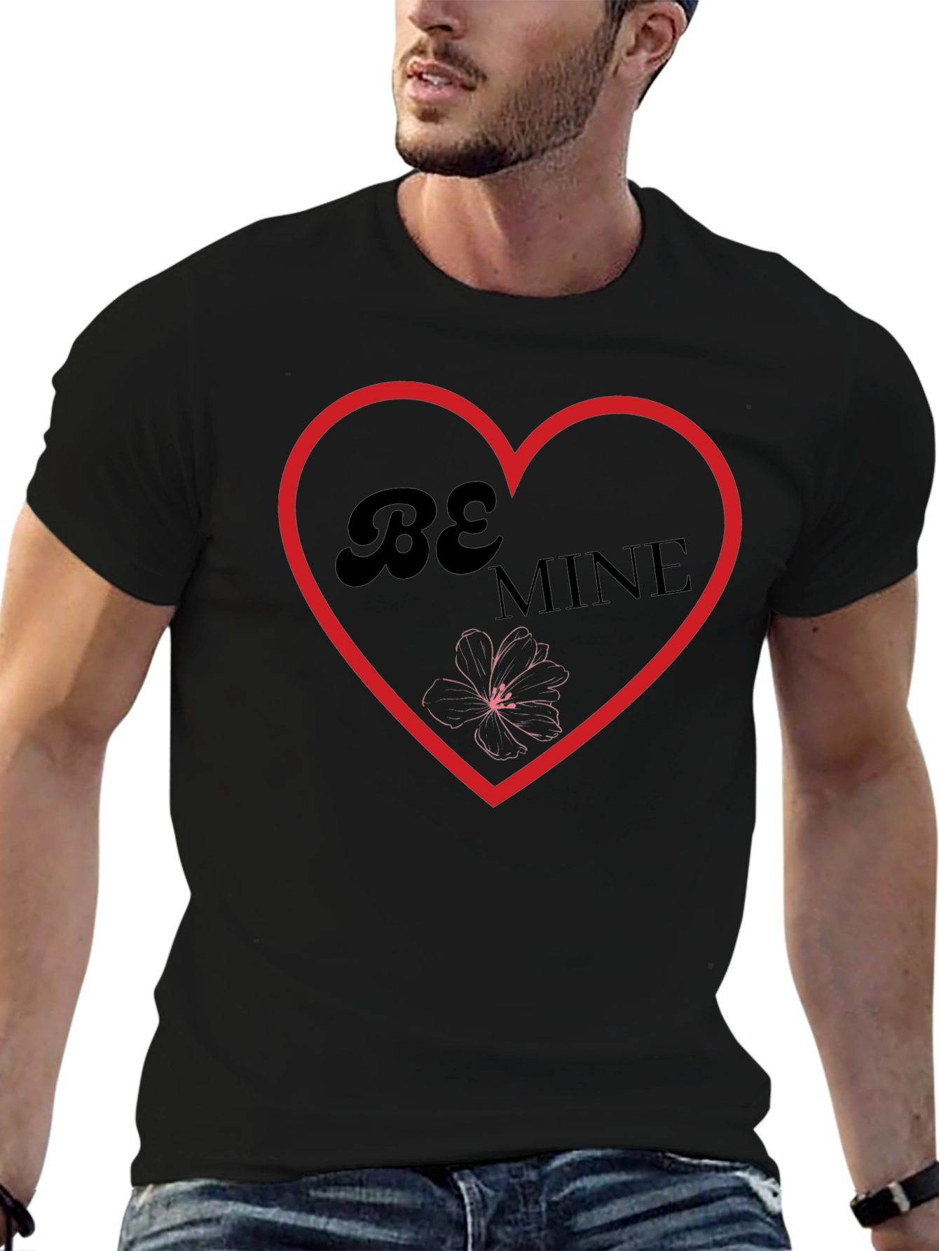 Be Mine Heart Graphic T-Shirt