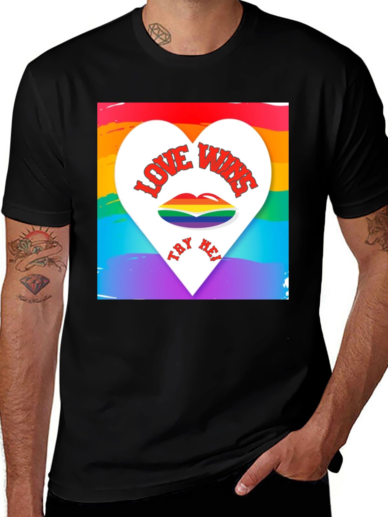 Love Wins Rainbow Pride T-Shirt
