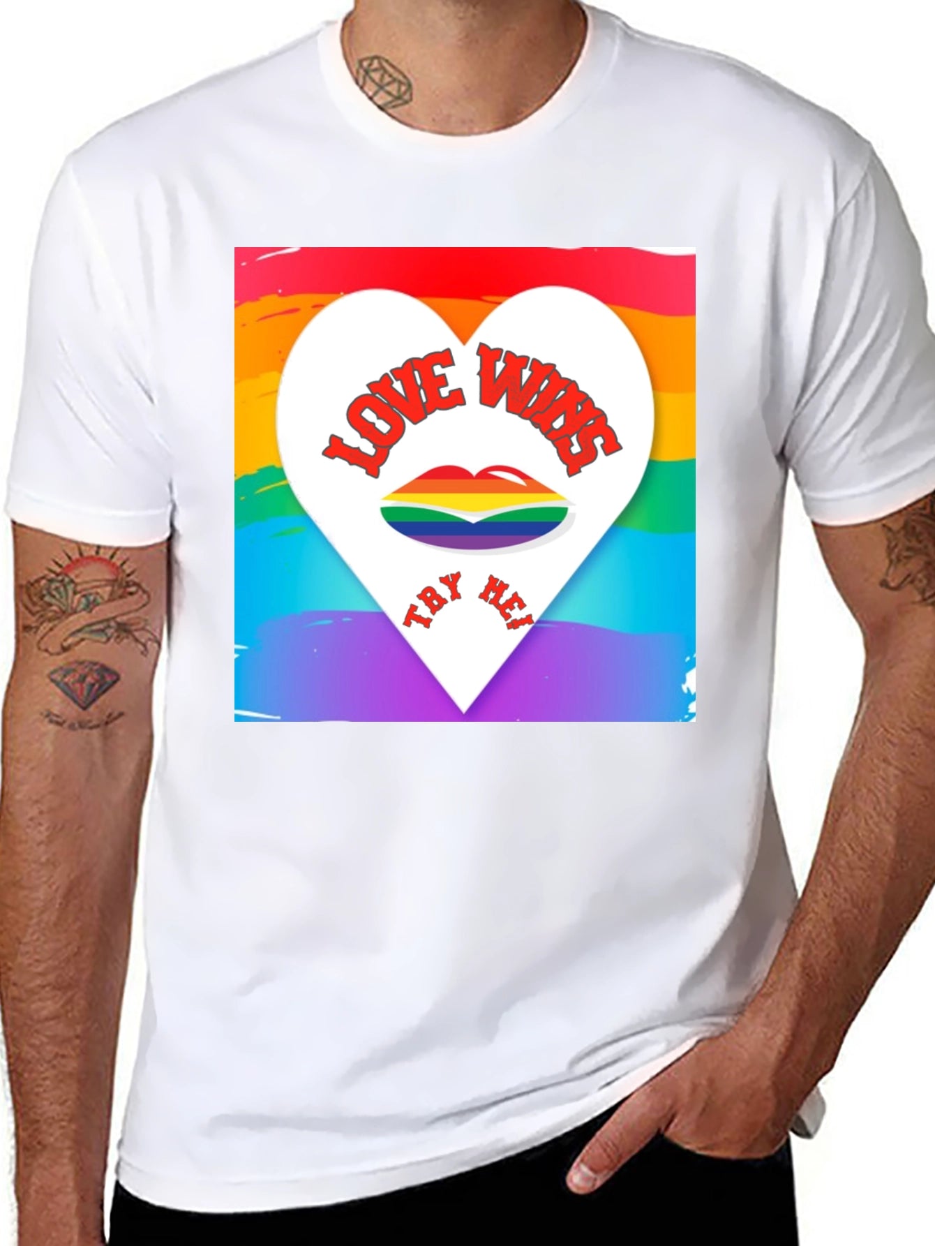 Love Wins Rainbow Pride T-Shirt