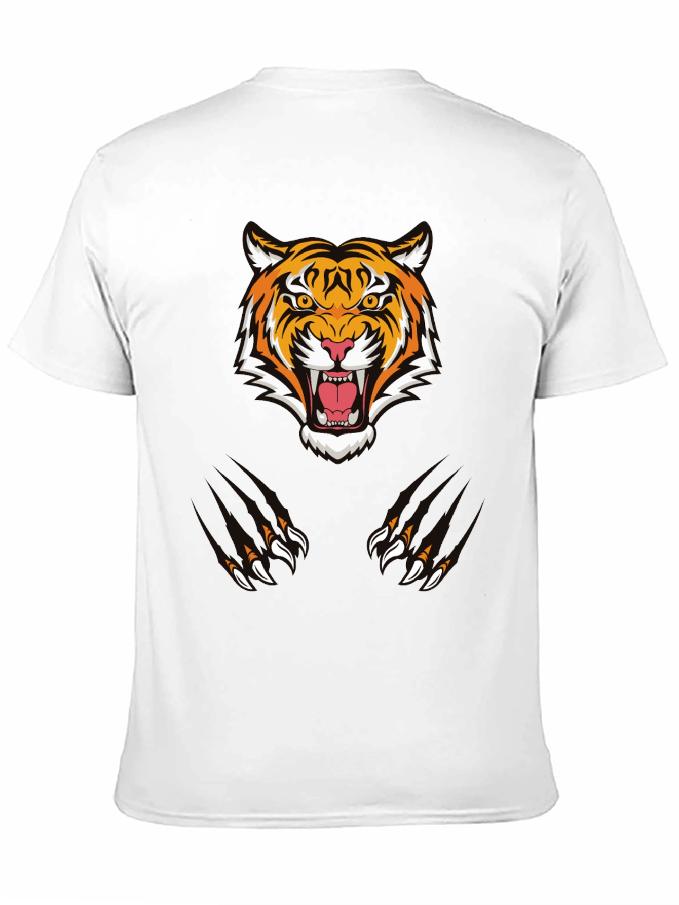 Tiger Graphic Tee - Black Cotton Comfort