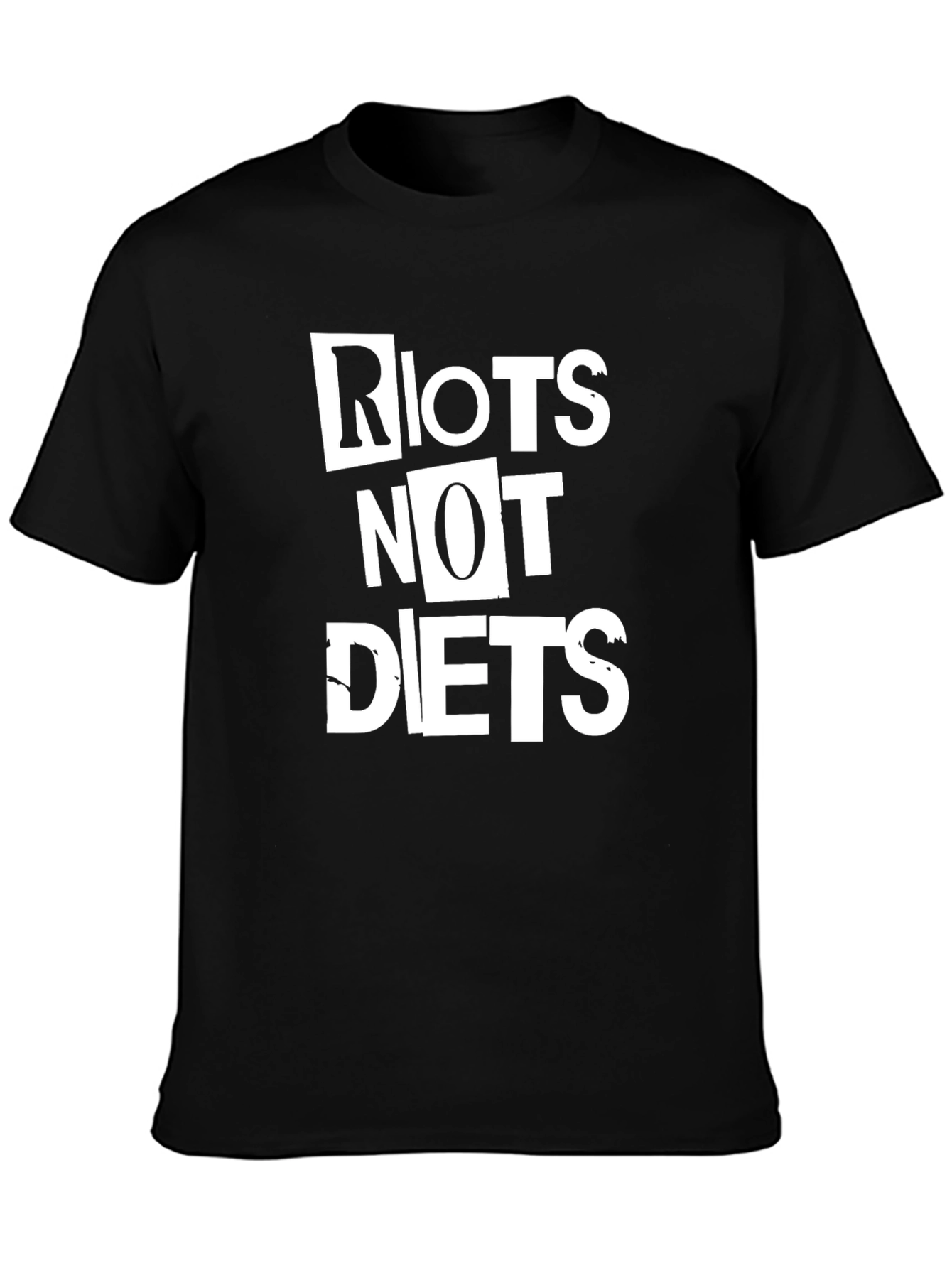 Riot Not Diets Graphic Tee - Bold Statement T-Shirt