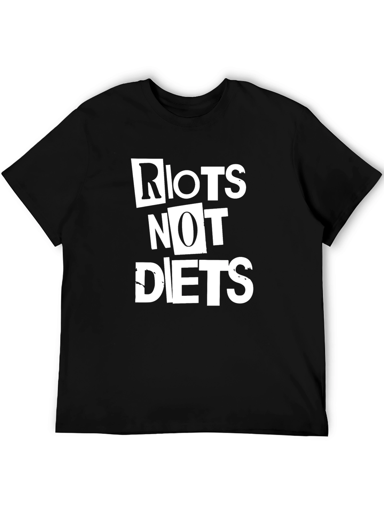 Riot Not Diets Graphic Tee - Bold Statement T-Shirt