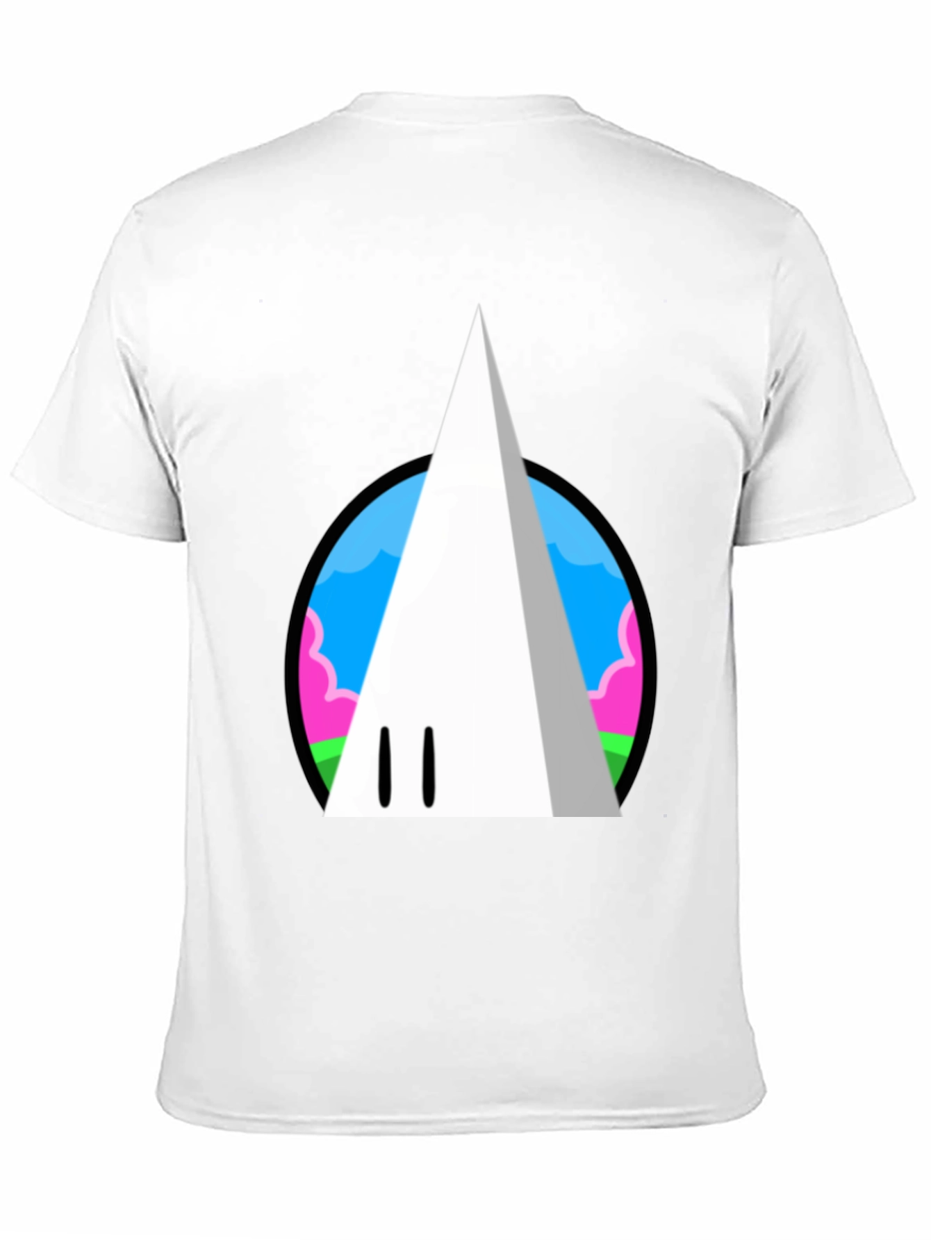 Funky Cloud Cone Graphic Tee - Black