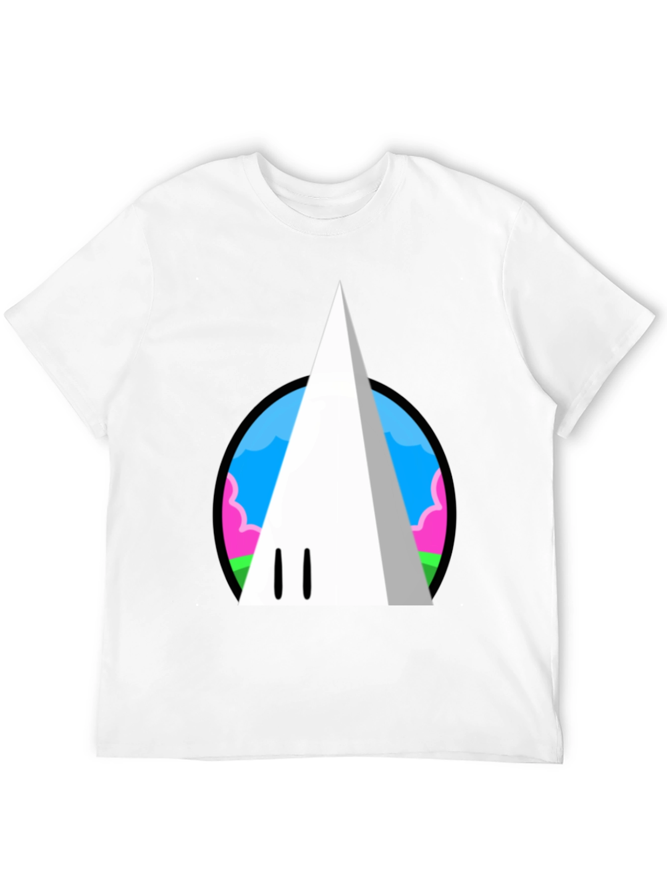 Funky Cloud Cone Graphic Tee - Black