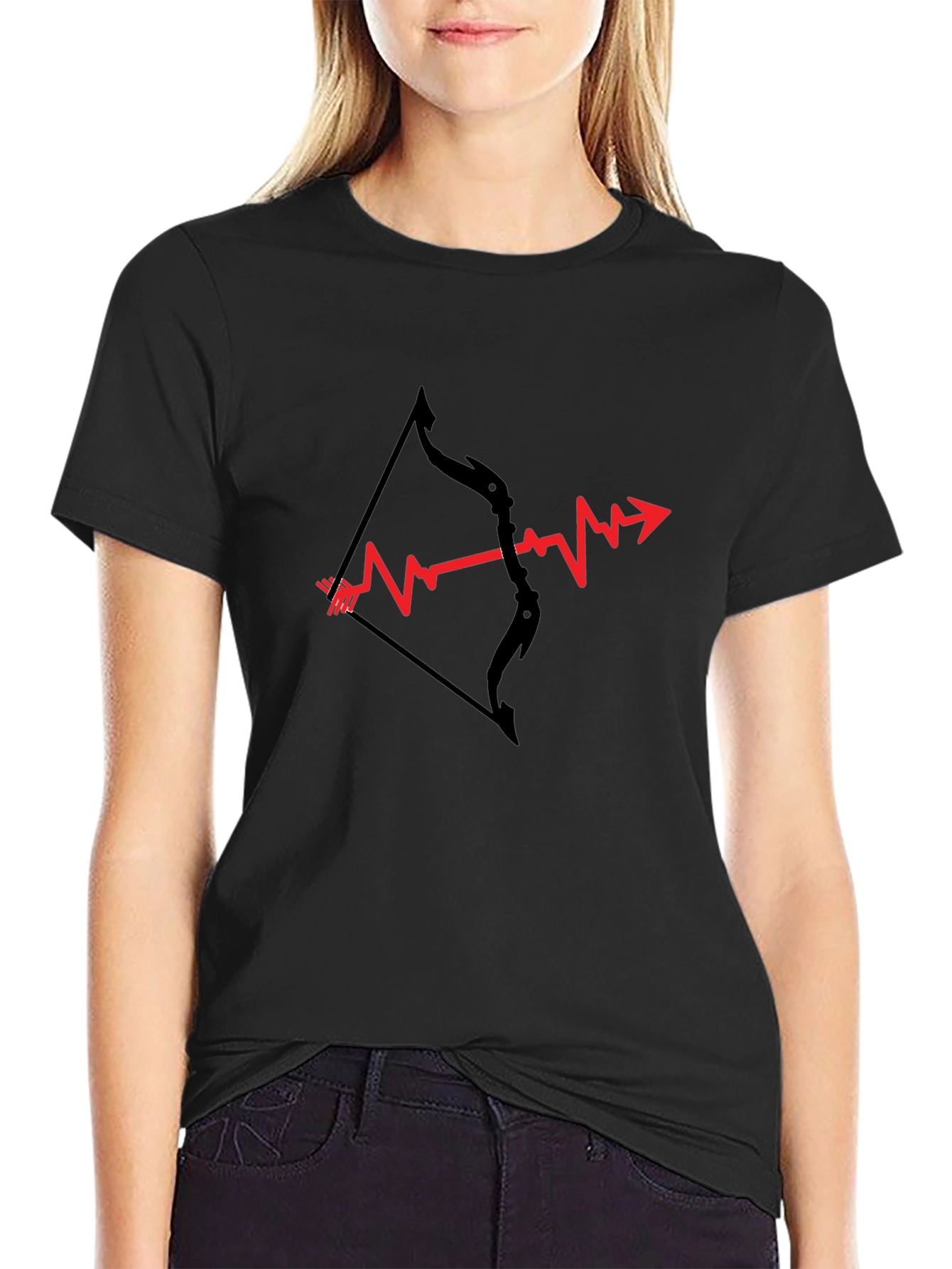 Heartbeat Arrow Graphic Tee - Archers Pulse