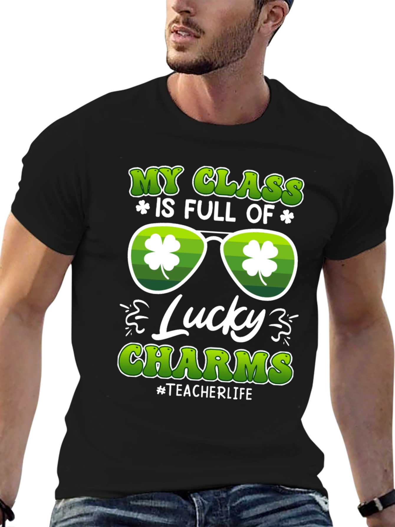 St. Patricks Day Teacher T-Shirt Lucky Charms