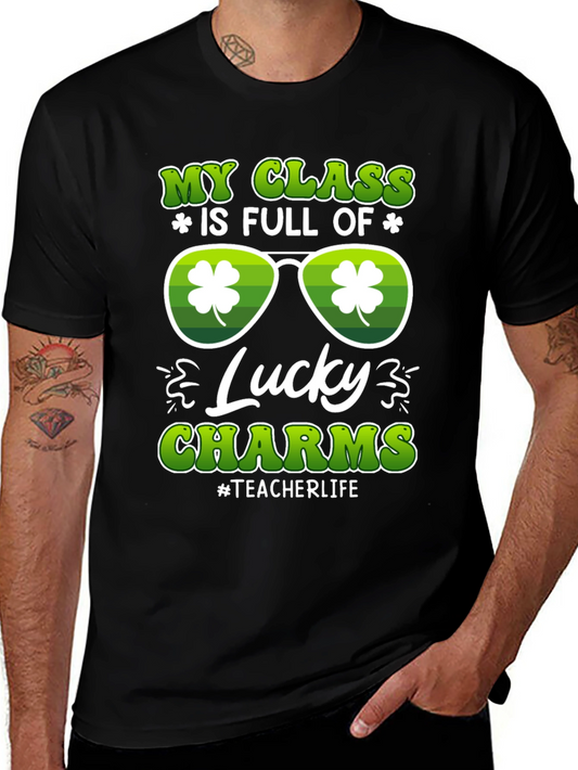 St. Patricks Day Teacher T-Shirt Lucky Charms