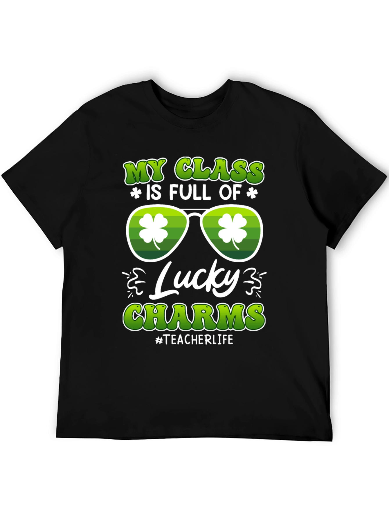 St. Patricks Day Teacher T-Shirt Lucky Charms