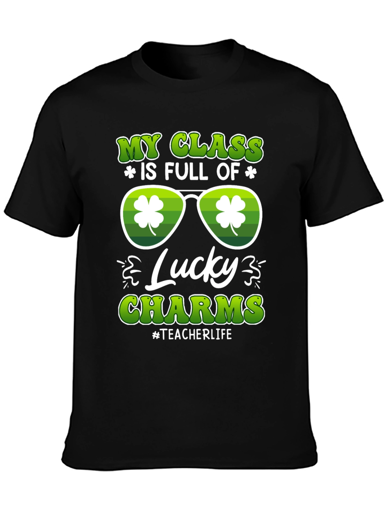 St. Patricks Day Teacher T-Shirt Lucky Charms