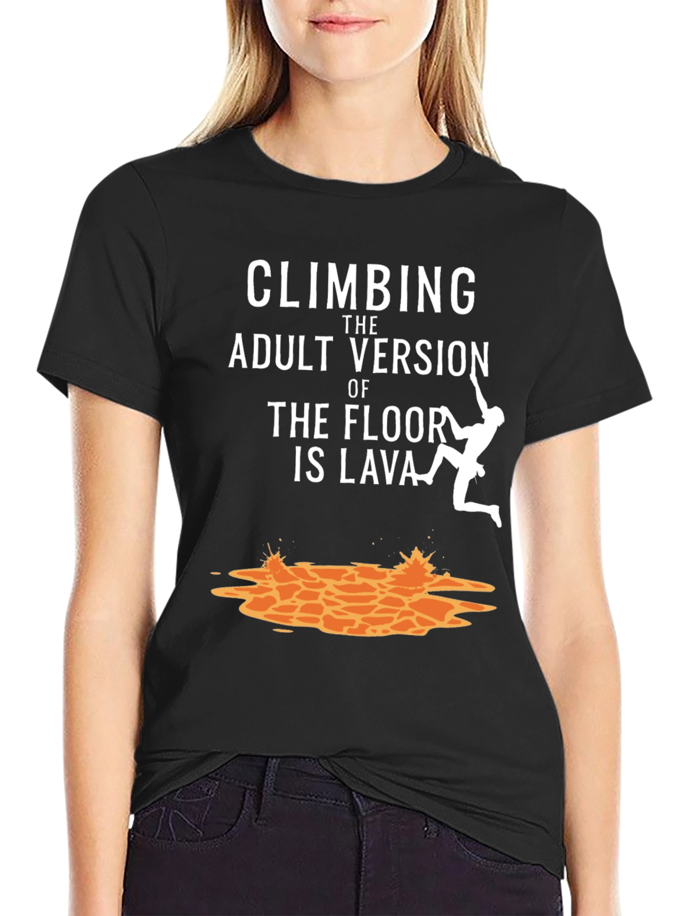 Climbing Adult Version Lava T-Shirt