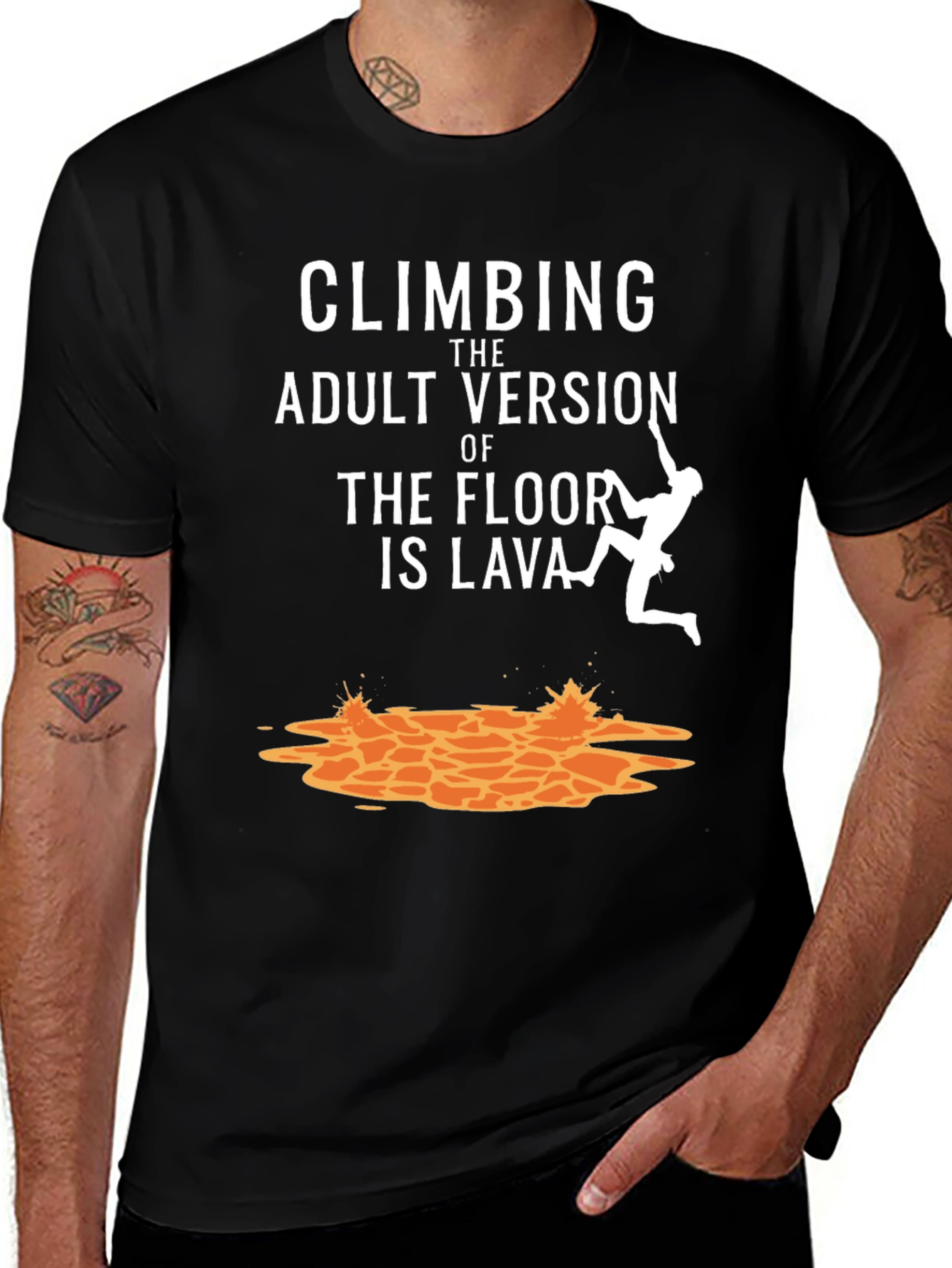 Climbing Adult Version Lava T-Shirt
