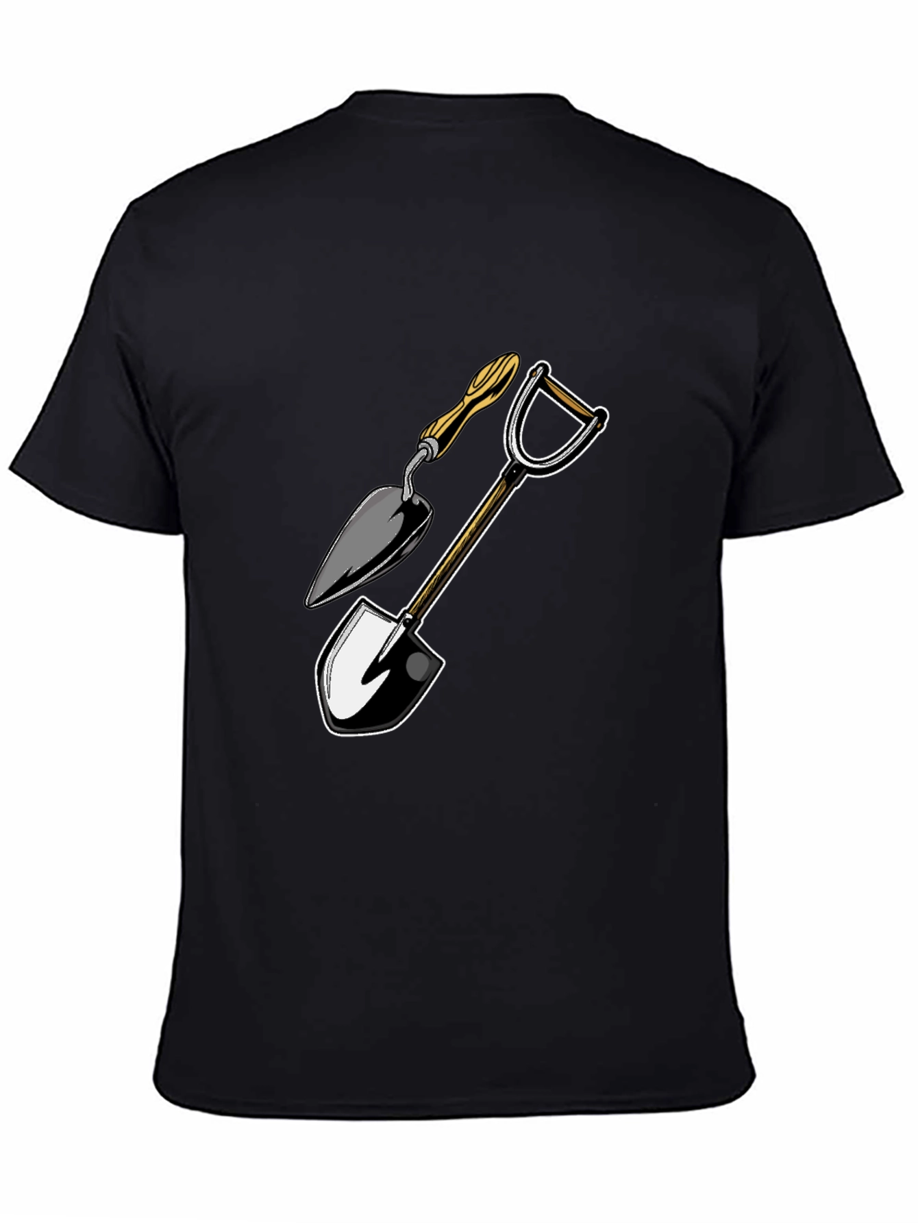 Gardening Tools Graphic Tee - Black