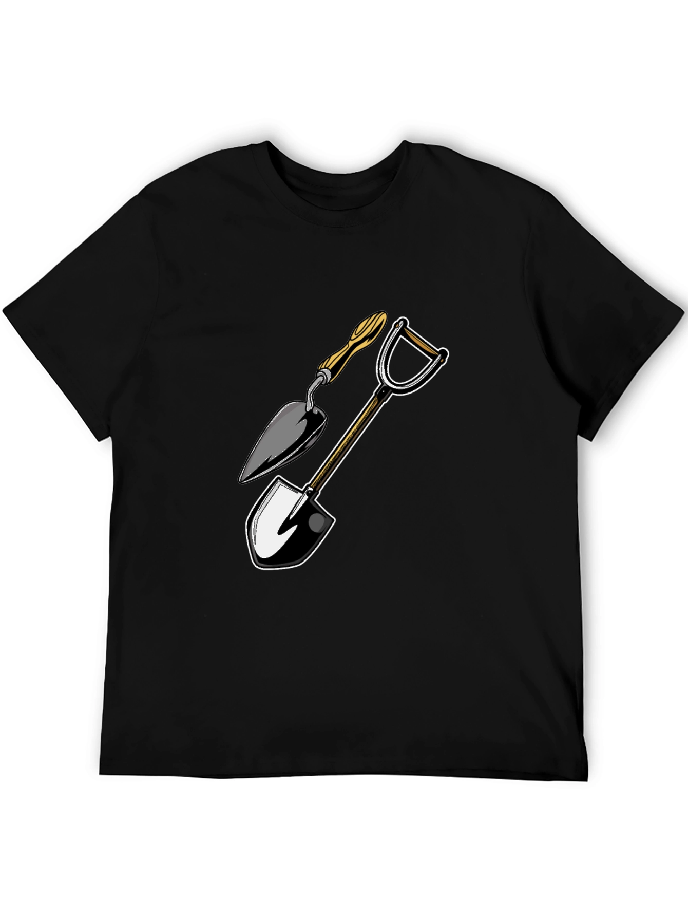 Gardening Tools Graphic Tee - Black