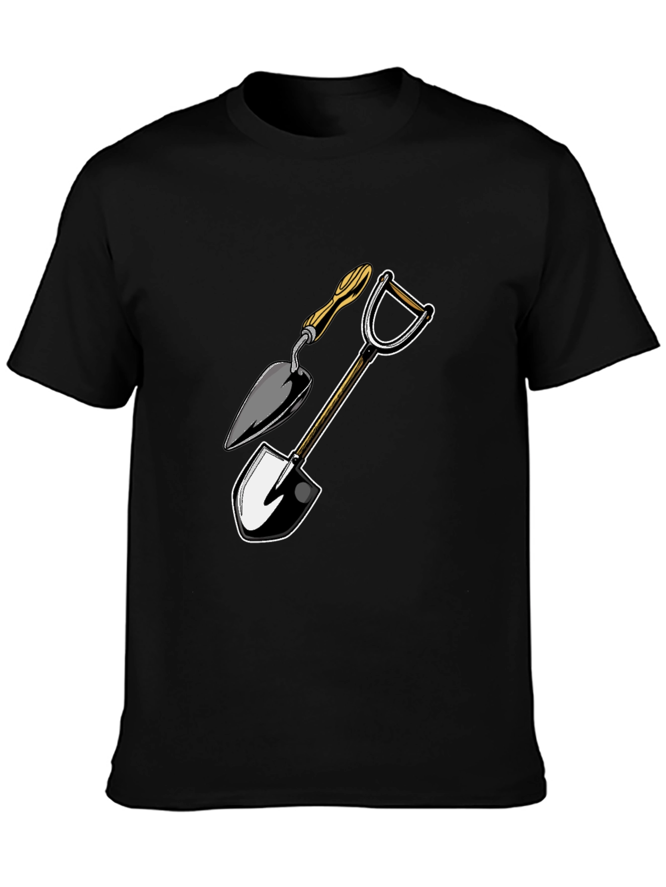 Gardening Tools Graphic Tee - Black