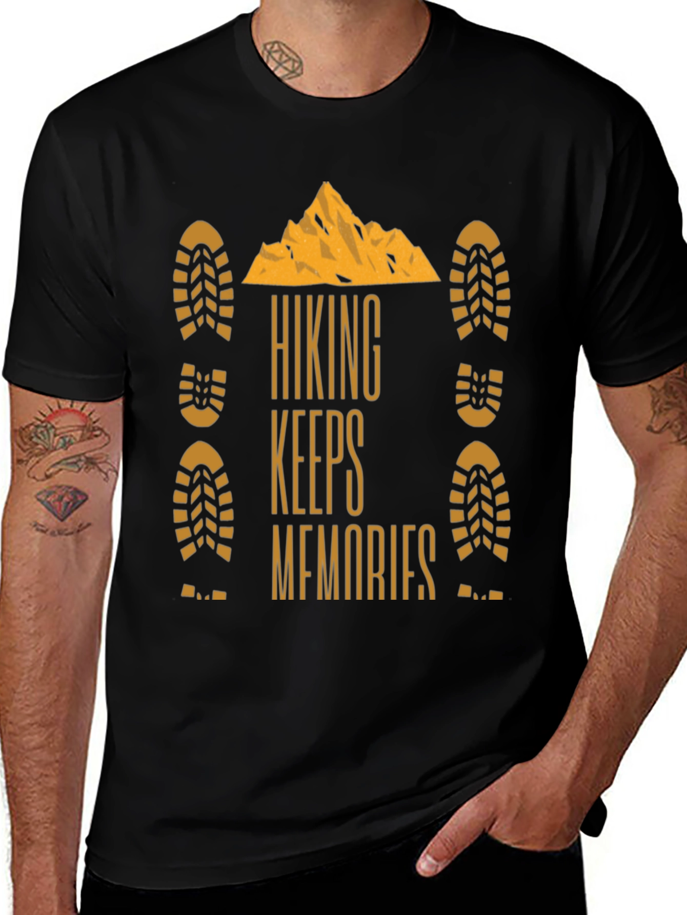 Hiking Memories Black T-Shirt