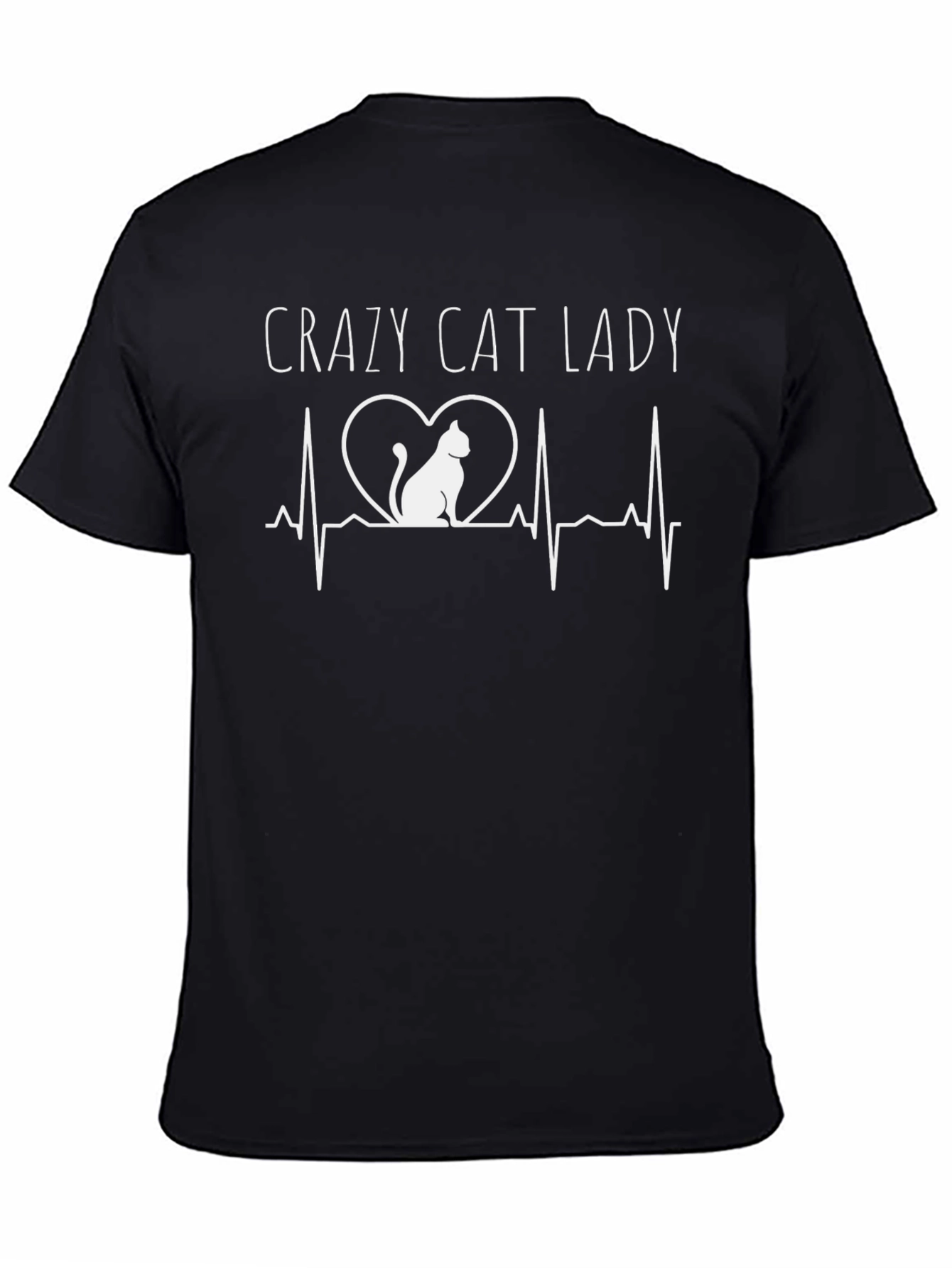 Crazy Cat Lady Heartbeat T-Shirt
