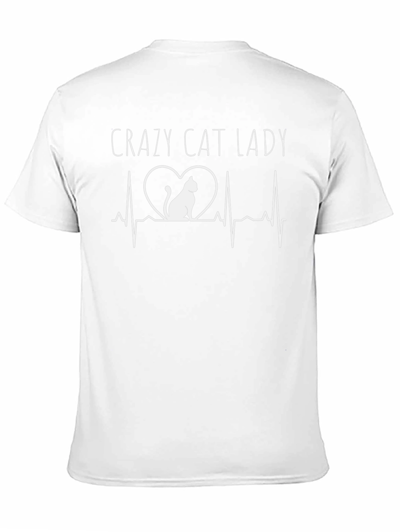 Crazy Cat Lady Heartbeat T-Shirt