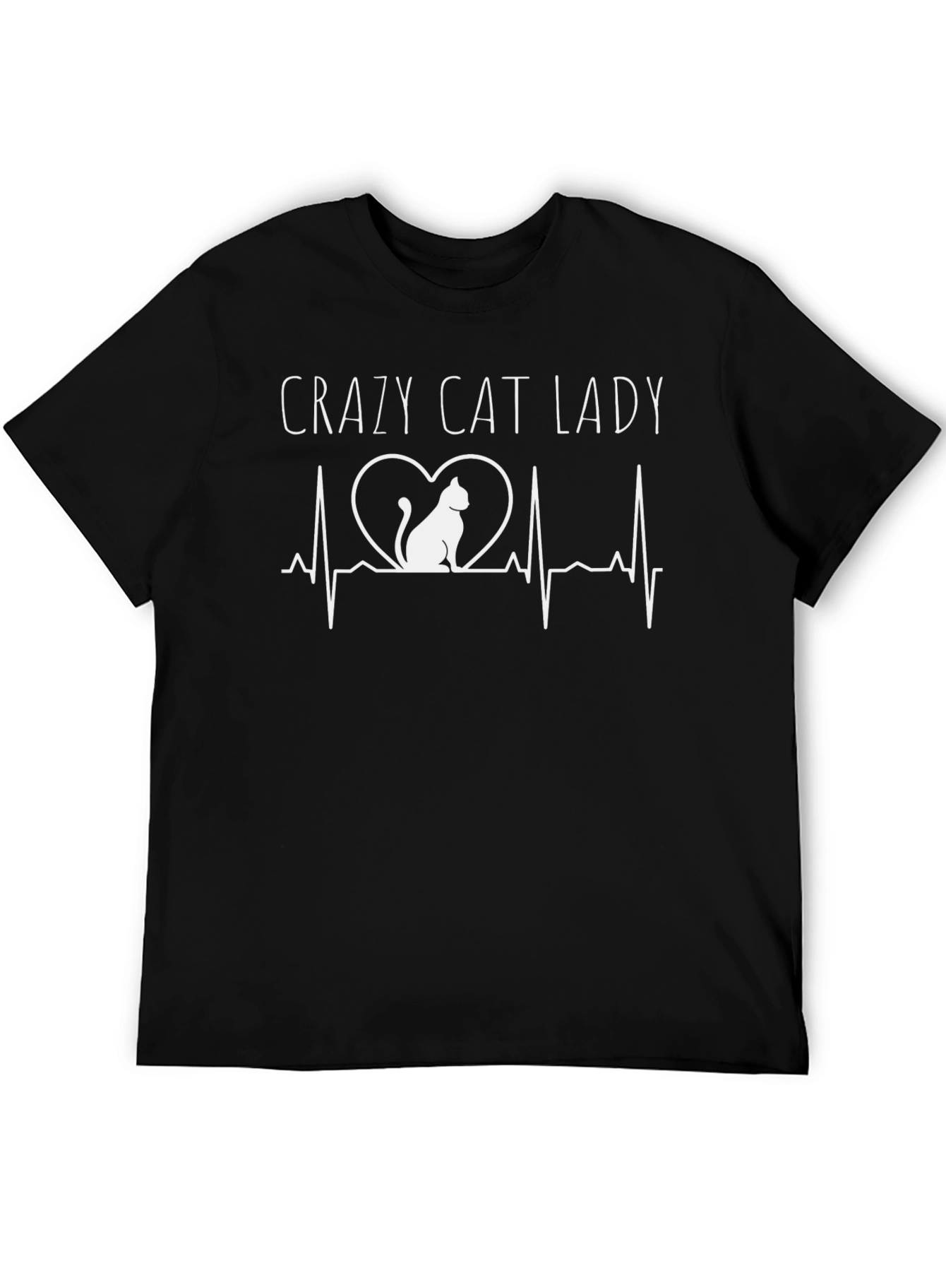 Crazy Cat Lady Heartbeat T-Shirt