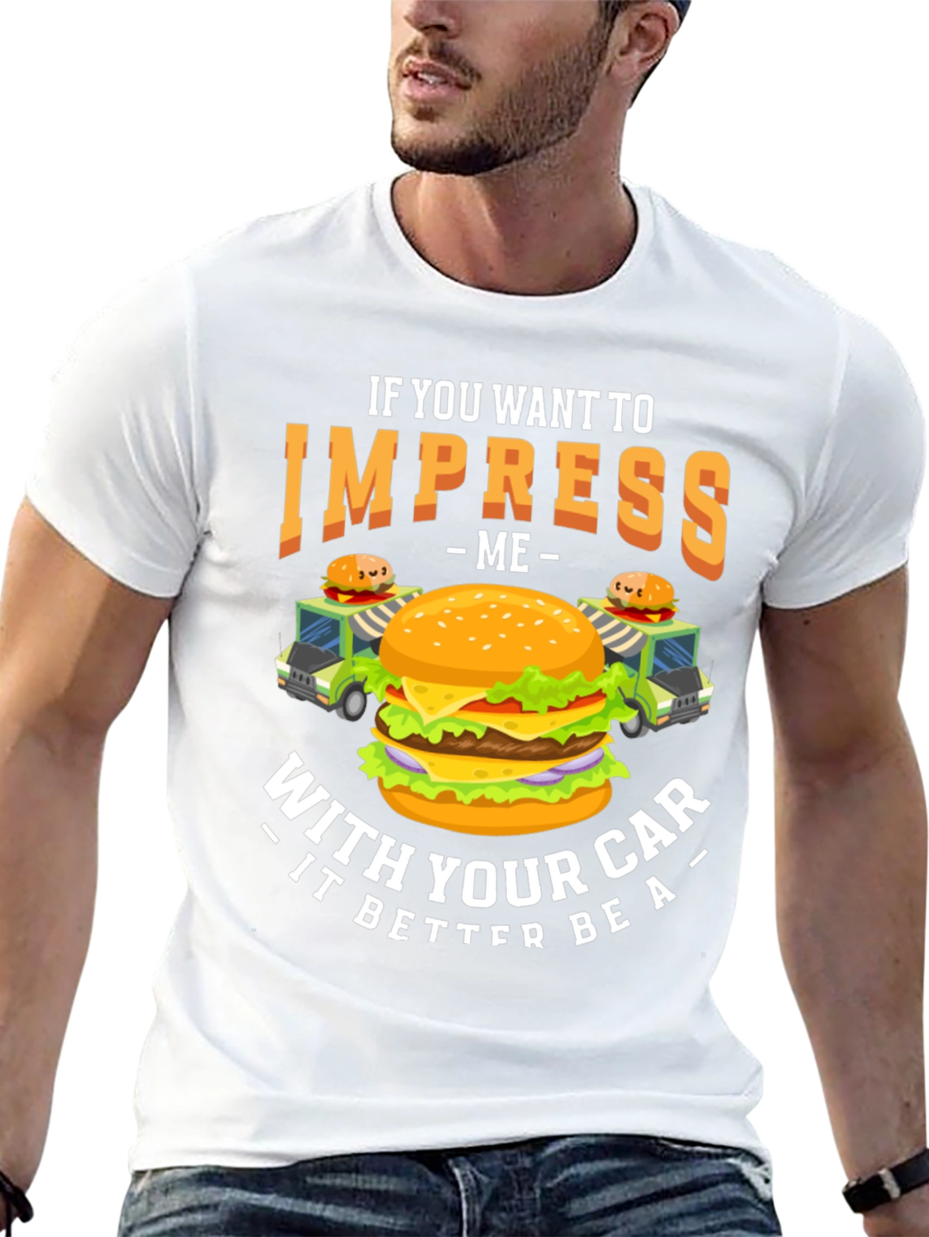 Impress Me Burger Car T-Shirt
