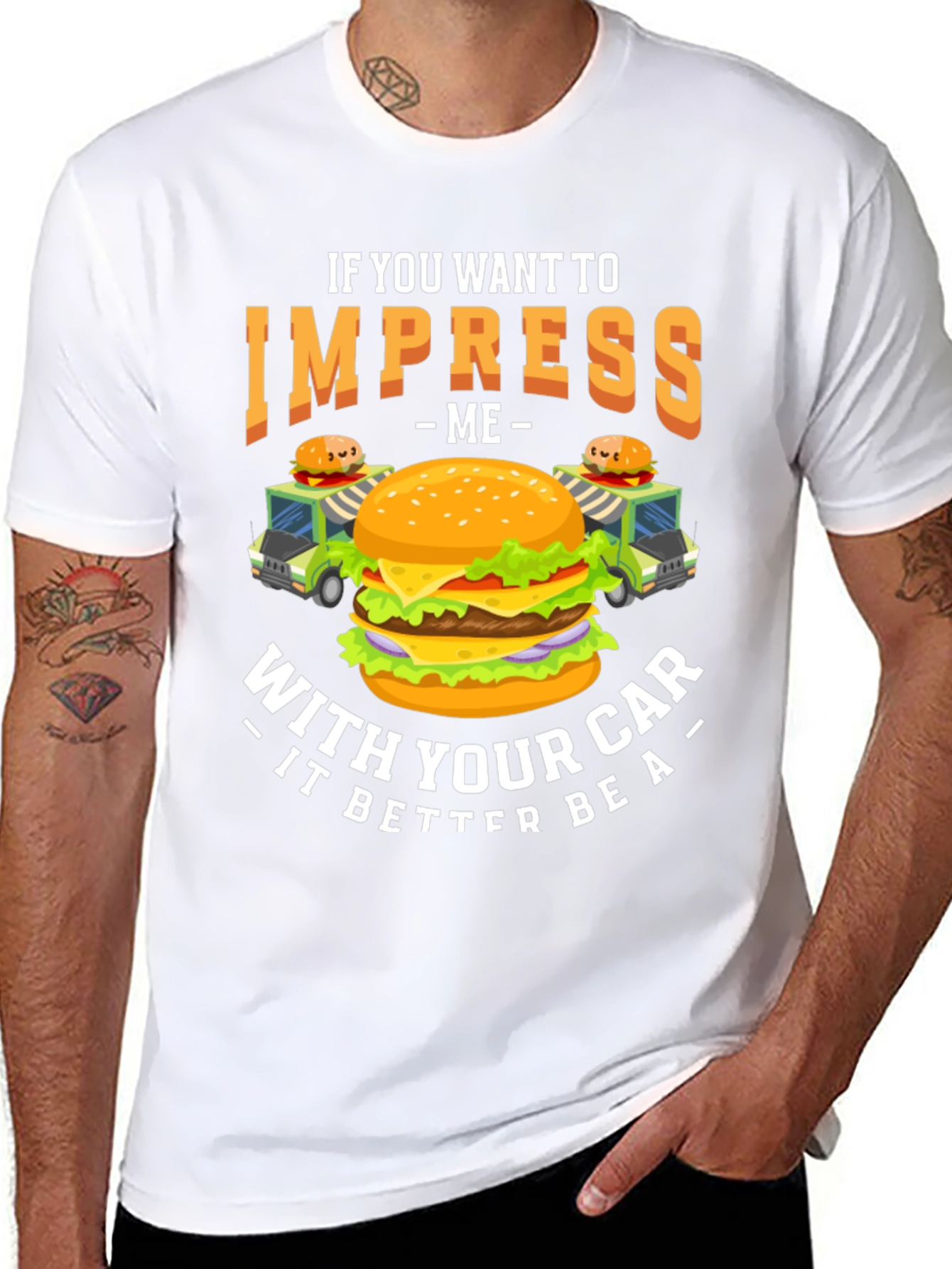 Impress Me Burger Car T-Shirt