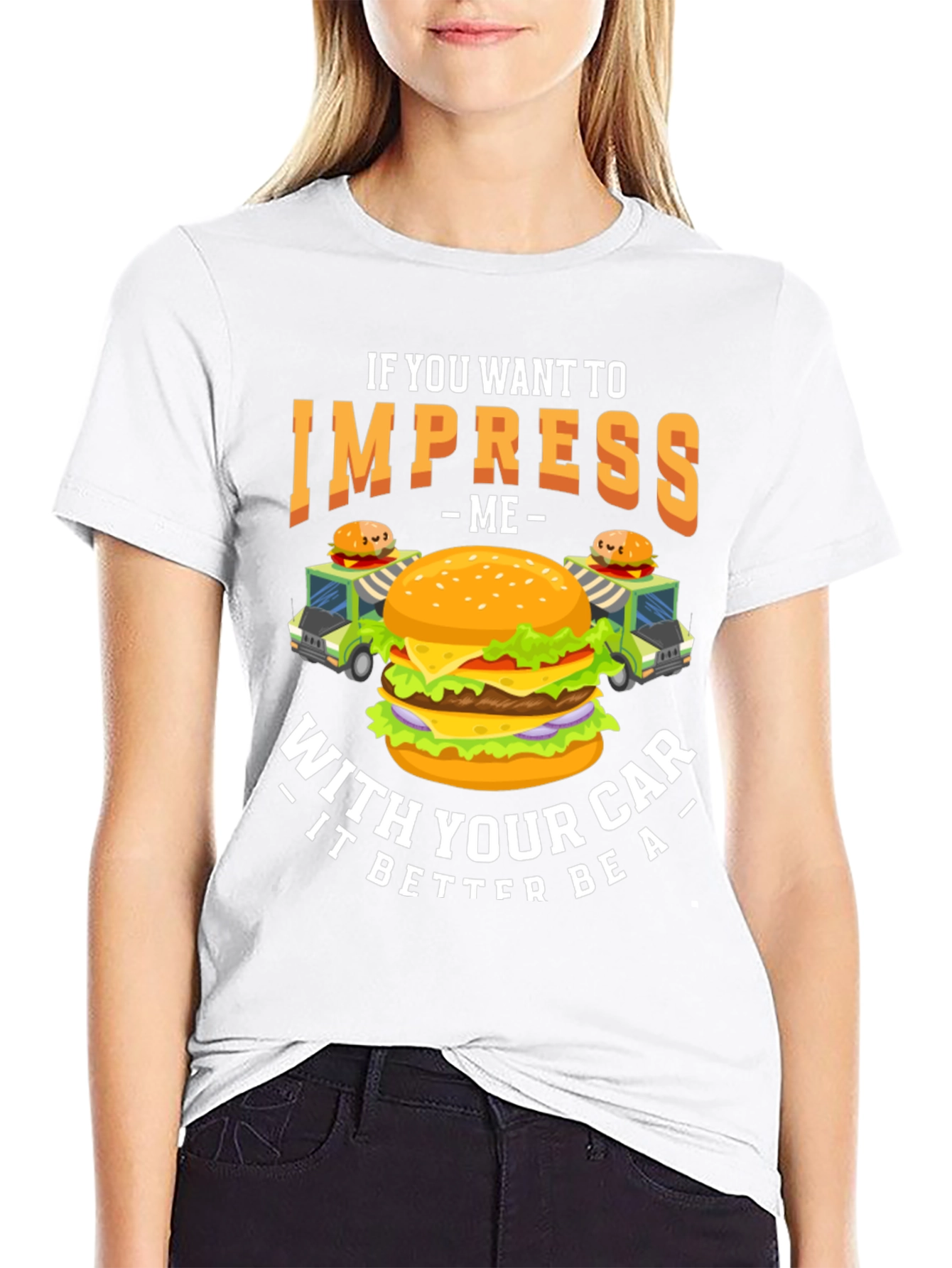 Impress Me Burger Car T-Shirt