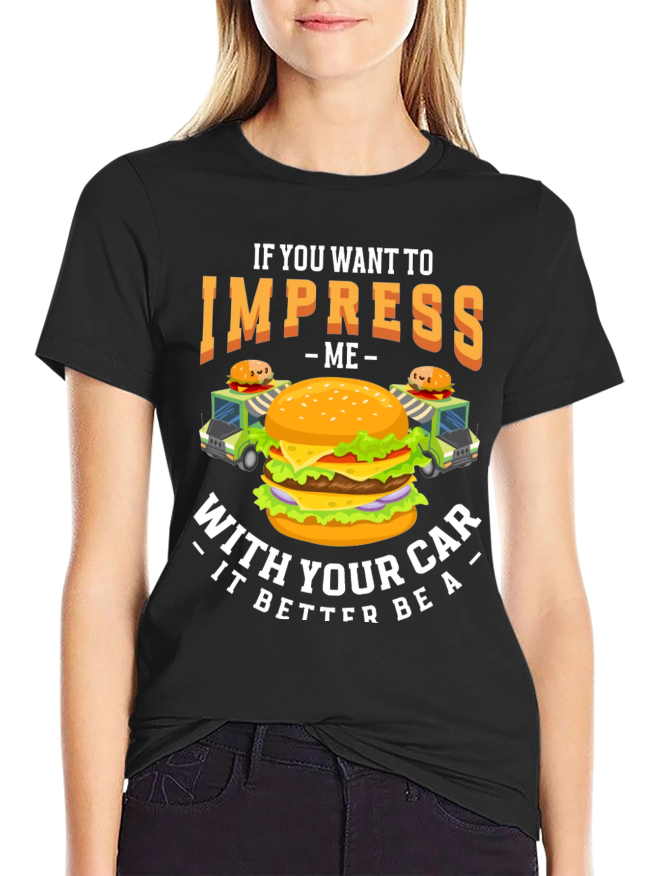 Impress Me Burger Car T-Shirt