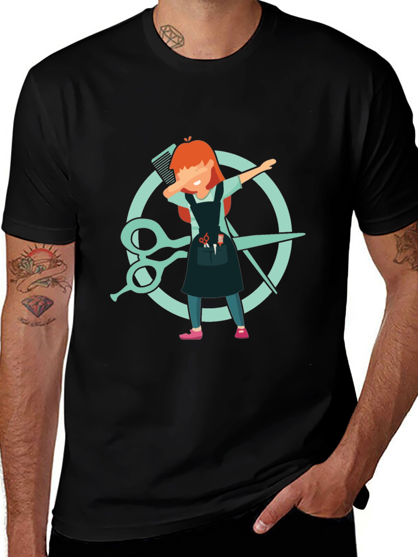 Barber Dab T-Shirt - Hair Stylist Tee
