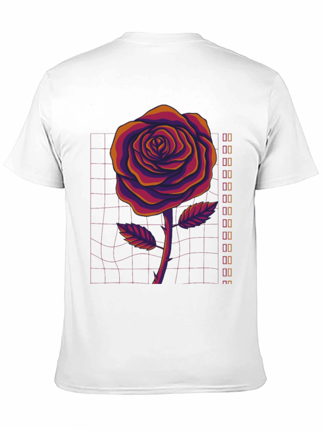 Retro Rose Graphic Tee - Black