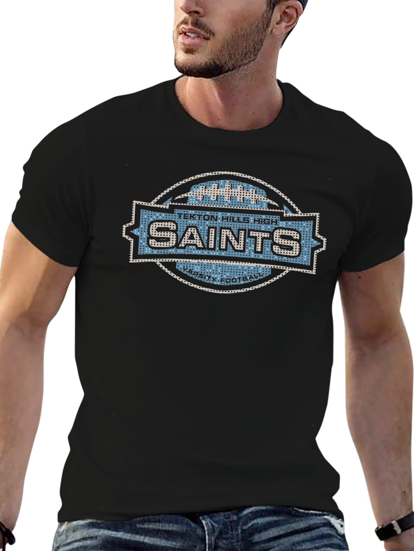 Tekton Hills High Saints Varsity Football T-Shirt