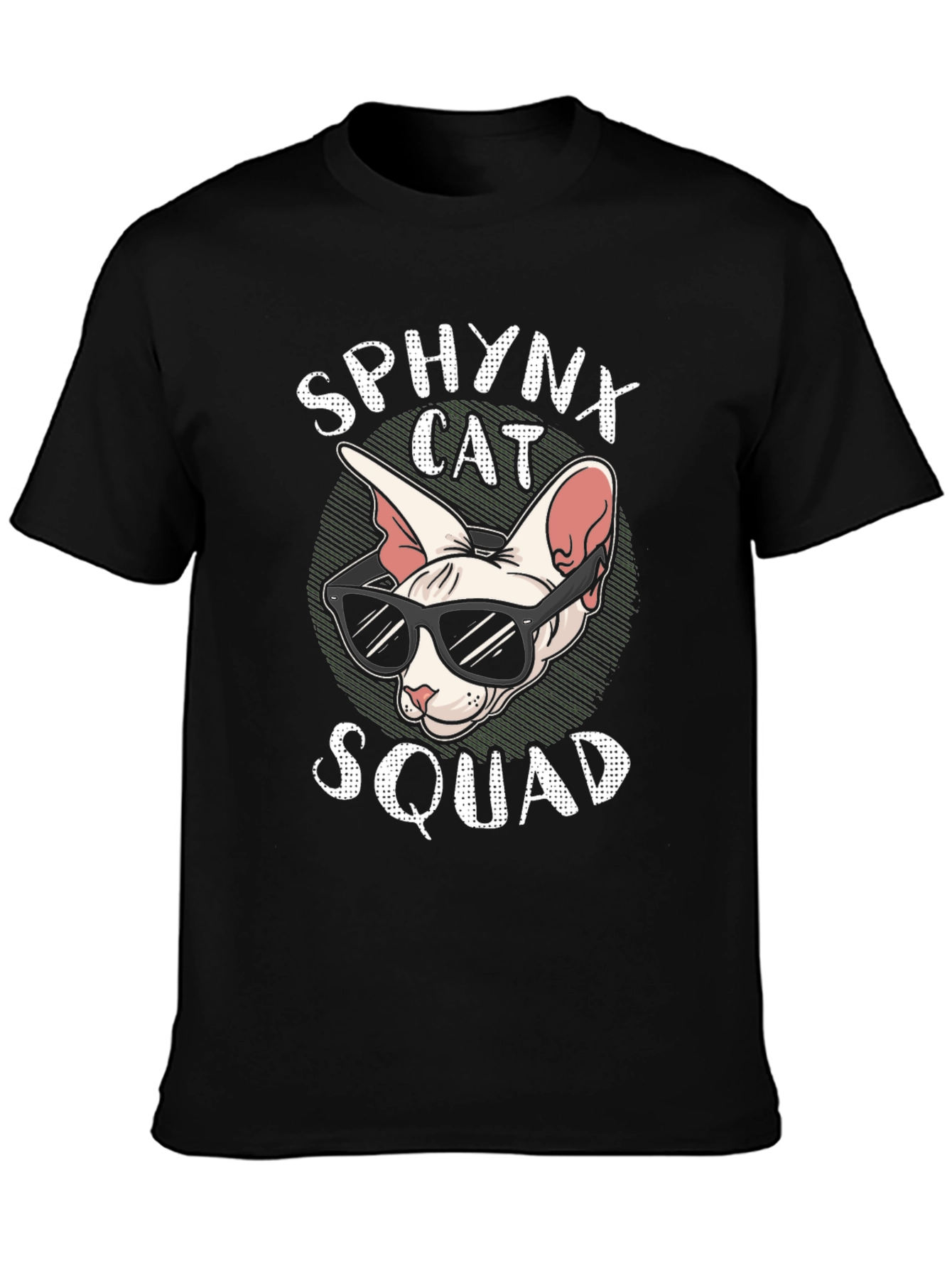 Sphynx Cat Squad Graphic T-Shirt