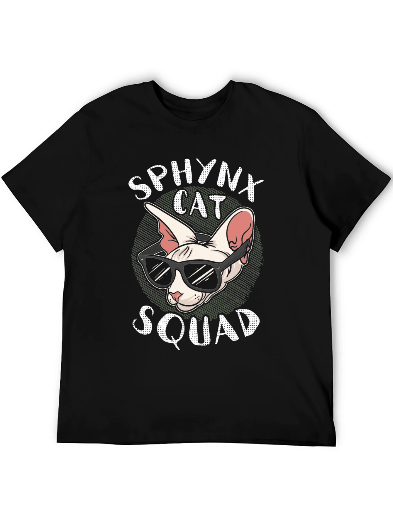 Sphynx Cat Squad Graphic T-Shirt