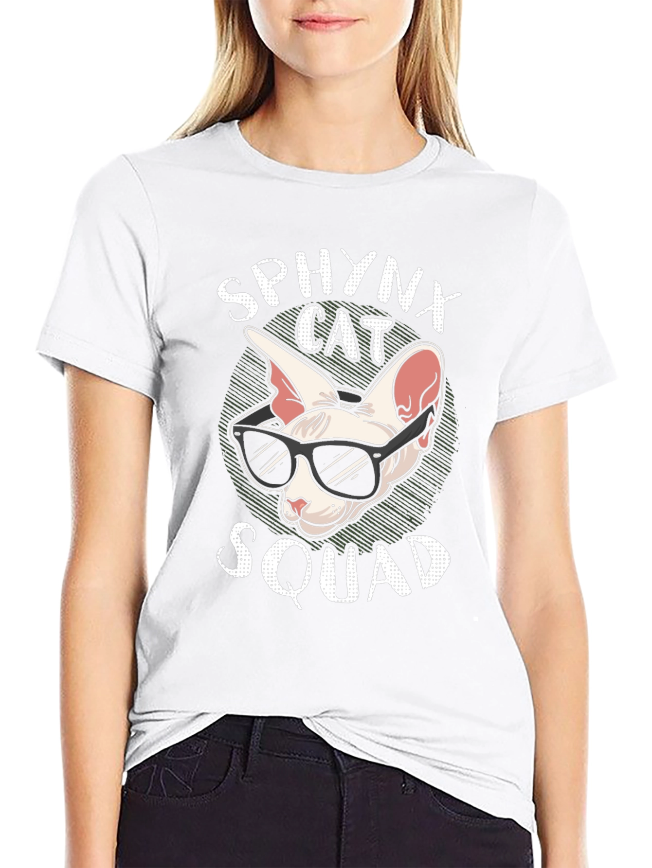 Sphynx Cat Squad Graphic T-Shirt